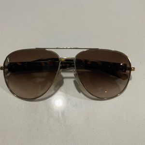Bvlgari Gold Framed Aviators
